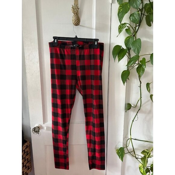 Just love women’s size large plaid leggings - Picture 1 of 7